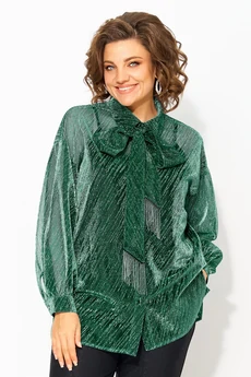 Блузка 1496 изумруд Liliana-style