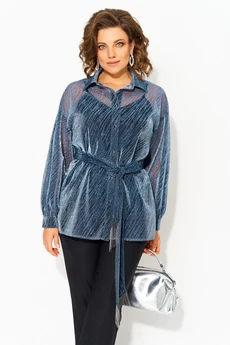 Блузка 1496 синий Liliana-style