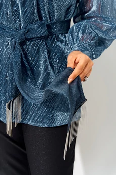 Блузка 1496 синий Liliana-style