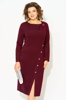 Платье 1501 бордо Liliana-style