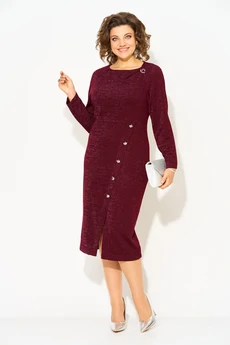Платье 1501 бордо Liliana-style