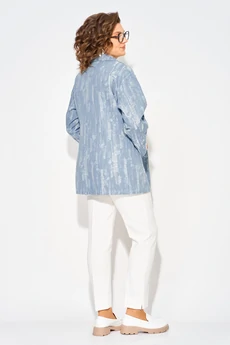 Жакет 1505 джинс меланж Liliana-style