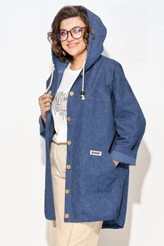 Костюм брючный 1509-1507 синий + экрю Liliana-style