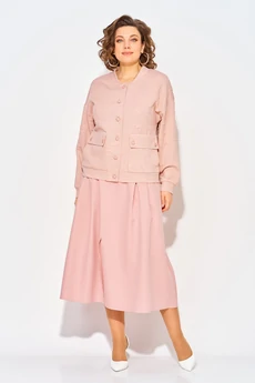 Костюм с юбкой 1513 пудра Liliana-style