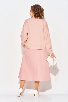 Костюм с юбкой 1513 пудра Liliana-style
