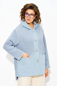 Костюм брючный 1515-1507 голубой + экрю Liliana-style