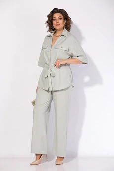 Костюм брючный 1518 мятный Liliana-style