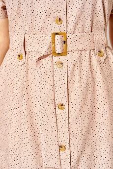 Платье 1521 кофе + горох Liliana-style