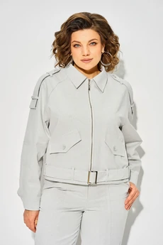 Костюм брючный 1522-1507 серозеленый Liliana-style