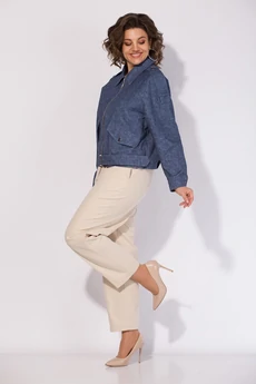 Бомбер 1522 синий Liliana-style