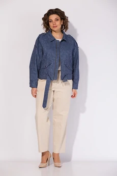 Бомбер 1522 синий Liliana-style