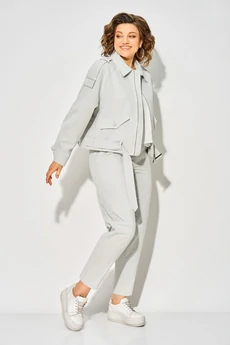 Бомбер 1522 серозеленый Liliana-style