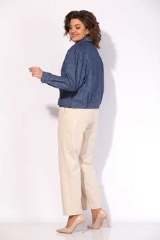 Бомбер 1522 синий Liliana-style