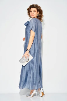Платье 1524 серо-голубой Liliana-style