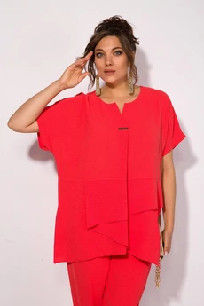 Костюм брючный 1525 коралл Liliana-style