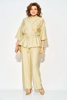 Костюм брючный 1527 светло-лимонный Liliana-style