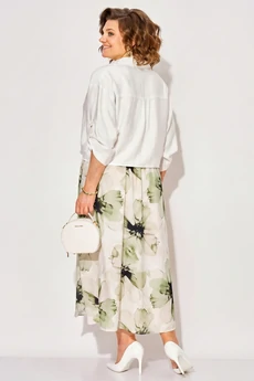 Костюм с платьем 1530К-ц олива Liliana-style
