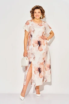 Костюм с платьем 1530К-ц пудра Liliana-style