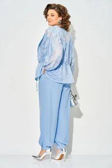 Костюм брючный 1535 голубой Liliana-style
