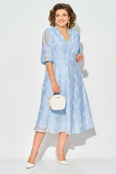 Платье 1537 голубой Liliana-style