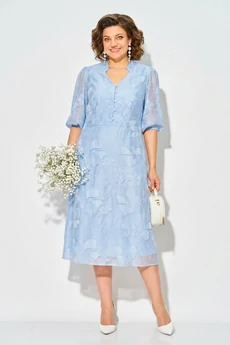 Платье 1537 голубой Liliana-style