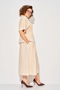Костюм с юбкой 1551 беж Liliana-style