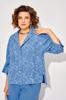 Костюм брючный 1552 василек Liliana-style