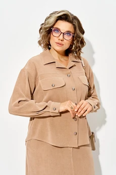 Костюм с юбкой 1557 беж Liliana-style