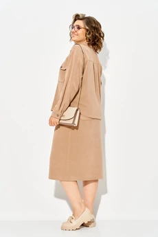 Костюм с юбкой 1557 беж Liliana-style