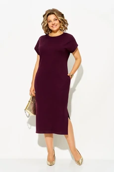 Костюм с платьем 1565 бургунди Liliana-style