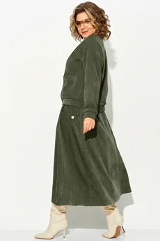 Костюм с юбкой 1575 олива Liliana-style