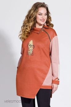 Туника 882 терракот Liliana-style