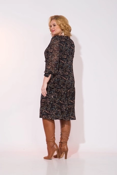 Костюм с платьем 988N-922L капучино + темный Liliana-style