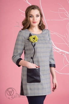 Туника 672N горчица Liliana-style