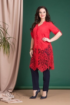 Туника 705 красный Liliana-style