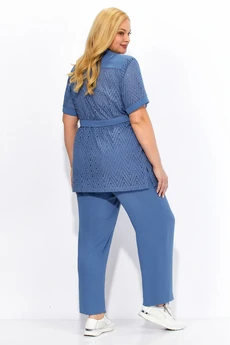 Костюм брючный 2079 голубой Linia-L