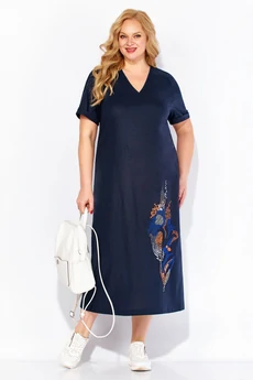 Платье 2120 темно-синий Linia-L