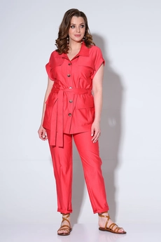 Костюм брючный 791 розовый Liona