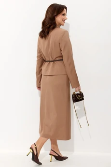 Костюм с юбкой 962 карамель Liona