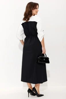 Платье 970 черный+белый Liona