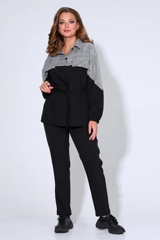 Костюм брючный 802 черный Liona