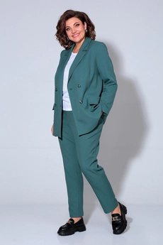 Костюм брючный 858 изумруд Liona