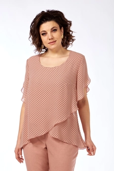 Костюм брючный 938 пудра Liona