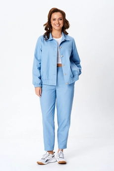 Костюм брючный 945 голубой Liona
