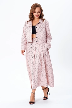 Костюм с юбкой 950 розовый Liona