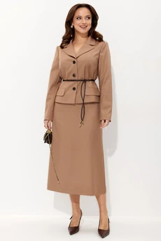 Костюм с юбкой 962 карамель Liona