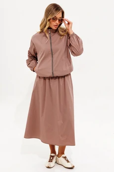 Костюм с юбкой 972 мокко Liona