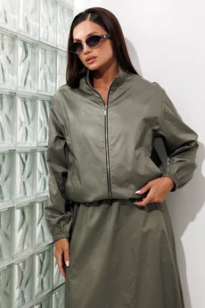 Костюм с юбкой 972 хаки Liona