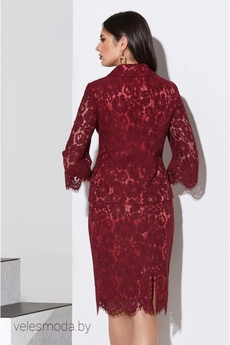 Костюм с юбкой 3333 бордо Lissana