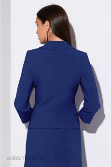 Костюм с юбкой 4127 синий Lissana
